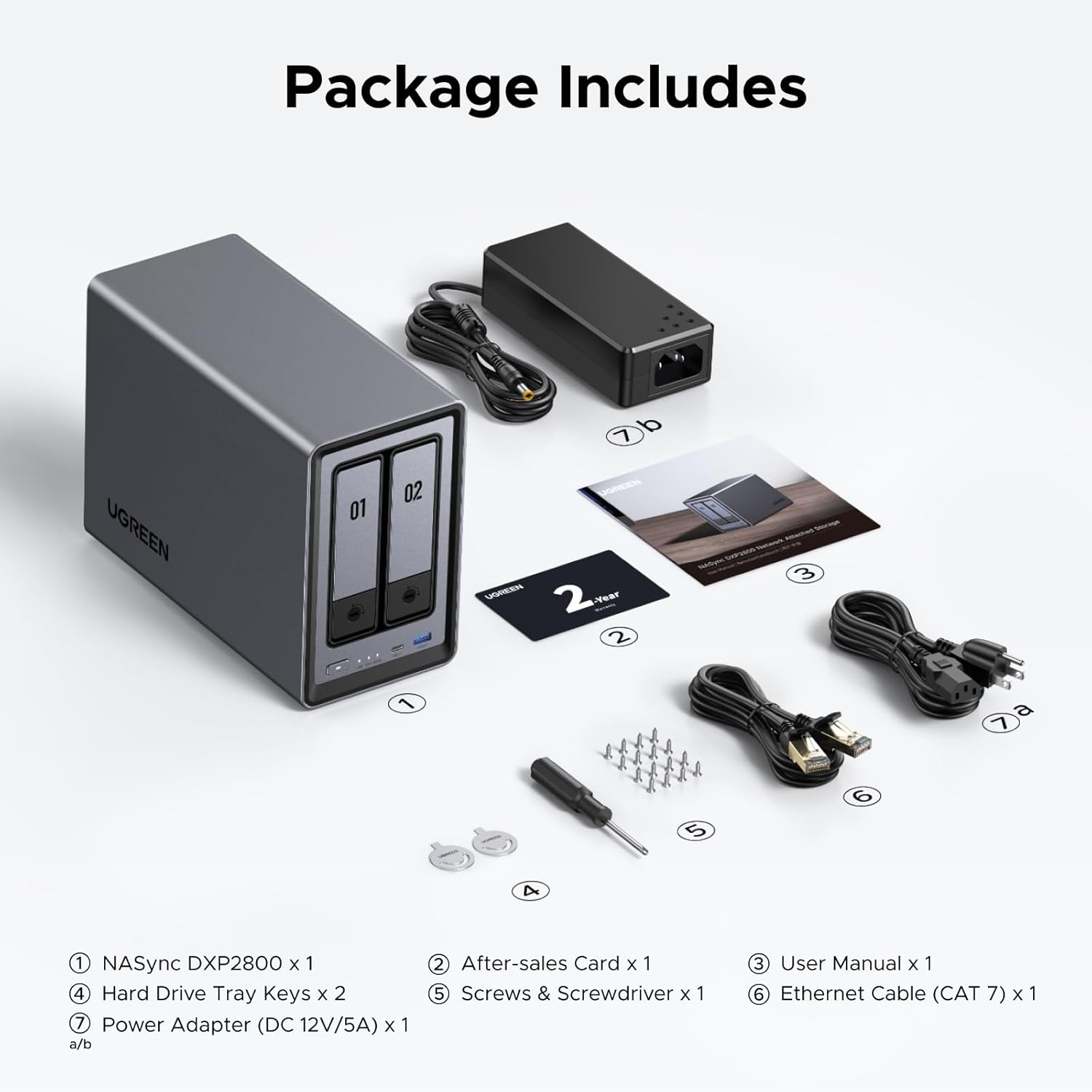 UGREEN NAS DXP2800 2 Bay Deskt - огляд і ціна Ddr5 8Gb