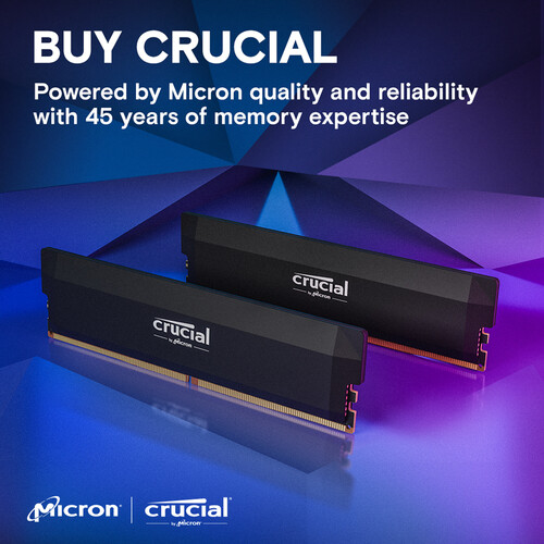 Crucial Pro DDR5 RAM 16GB 32GB - огляд і ціна Ddr5 16Gb 6000Mhz