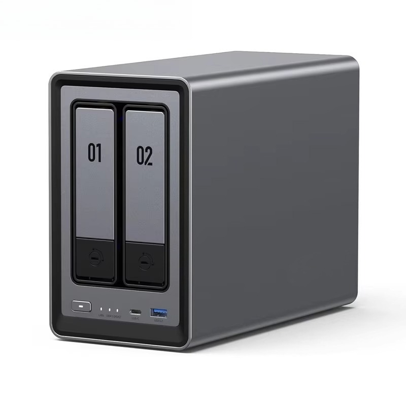 DXP2800 2 Bay Desktop NAS N100 - огляд і ціна Ddr5 8Gb